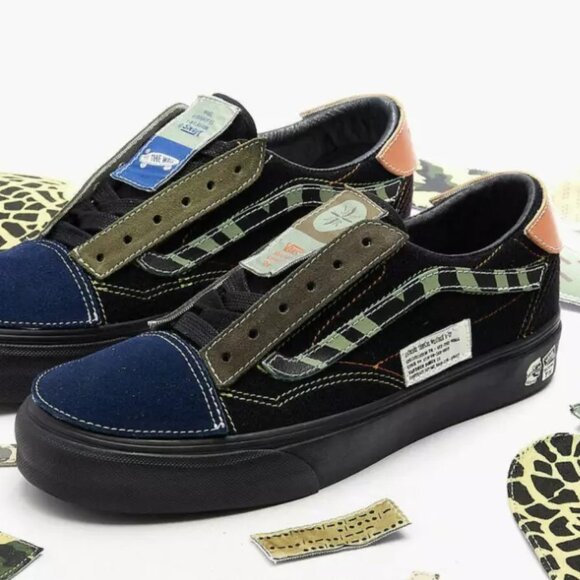 Vans x Taka Hayashi DIY Sk8-Low VLT LX 'Black' VN0A4UX62NQ Men's 8 Custo…